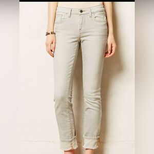 Anthropologie Pilcro & the Letterpress  Gray Stet Cuff-able‎ Slim Jeans, Size 27